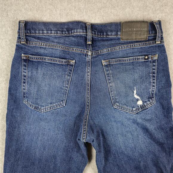 Lucky Brand Jeans Womens Size 10/30 Midrise Boyfriend Sienna Distressed - Picture 7 of 16
